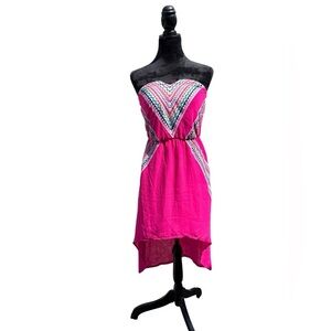 My Michelle Pink Strapless Women Dress Size Small